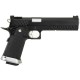 Страйкбольный пистолет KJW COLT M1911 Hi-Capa 6" GBB, GAS, черный, металл, модель - KP-06.GAS